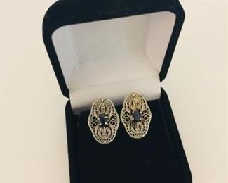 “Australian” Sapphire Earrings    https://ctbids.com/#!/description/share/225554