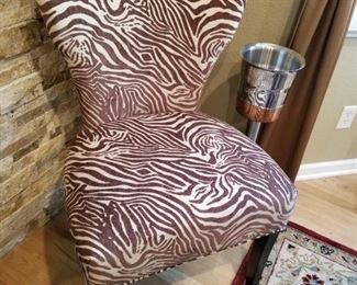 Animal print chair