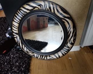 Animal print mirror