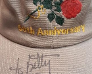 Ray price signed hat. The home has many items signed by famous artist