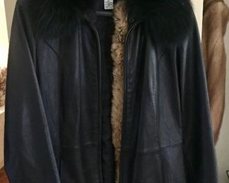 Fur and Leather Coat