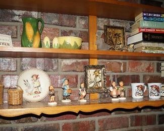 Shawnee pottery, Hummel figurines, decor, books