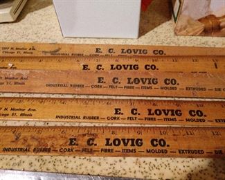 VINTAGE ADVERTISING RULERS