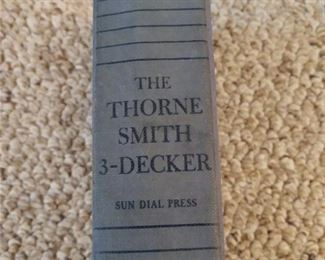 VINTAGE ..RISQUE ??? THE THORNE SMITH 3- DECKER ..SUN DIAL PRESS