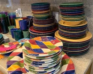 Pier 1 Festivale and Harlequin hand painted collection