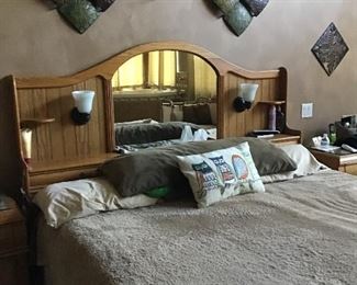 Master bedroom with sleep # bed 