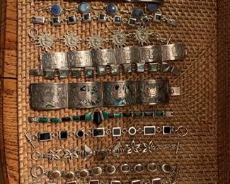 Assorted Sterling Bracelets
