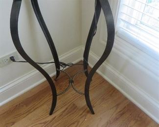 Modern Pedestal with Faux Marble Top
