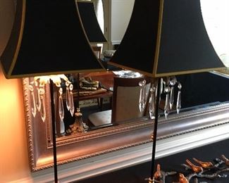 Buffett Lamps Black Shades (pair)
