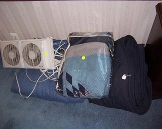 FAN, BLANKETS AND QUILTS