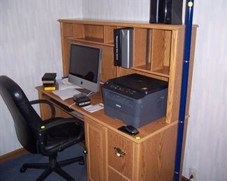 OFFICE DESK AND CHAIR -- COMPUTER NOT FOR SALE