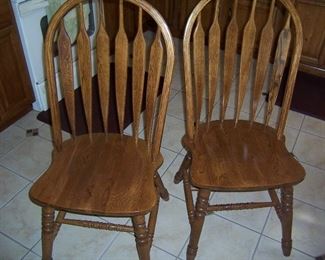 SOLID OAK KITCHEN CHAIRS