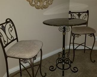 pub style table and chairs