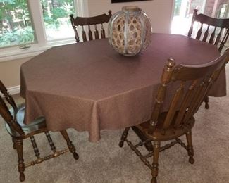 vintage dining room table and chairs