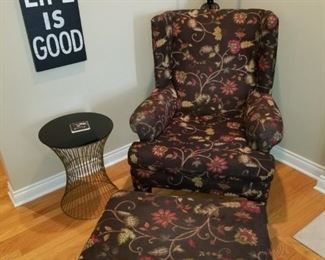 chair and ottoman