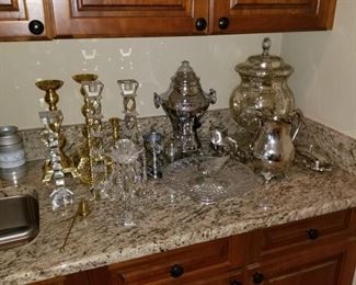 Sterling silver service pieces