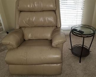 Leather recliner