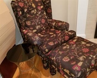 Chair with ottoman