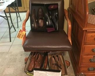 Desk Chair. Allen Edmonds shoes new & used. Size 10B