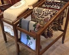 A. Brandt Ranch Oak Sample Display Racks from original Fort Worth store.