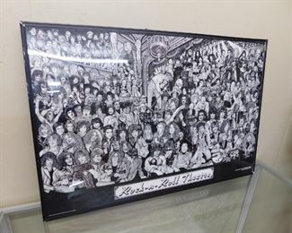 Framed Rock n Roll Theatre Poster