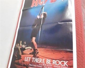 Original AC/DC "Let There be Rock" Movie Poster