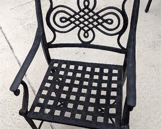 wrought iron patio table and chairs 