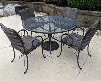 patio table and chairs