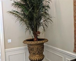 Tall faux tree and planter 