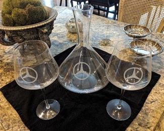 Mercedes decanter set