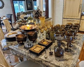 glasses cups and dishes