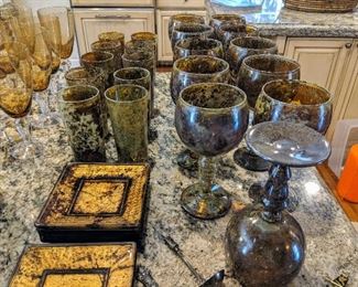 glasses cups and dishes