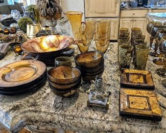 glasses cups and dishes