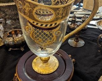 hand painted pitcher