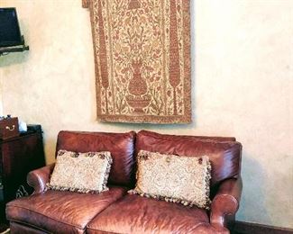 Leather love seat leather couch leather sofa