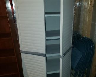 Plastic storage closet