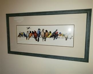 Bird framed print