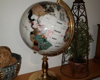 Gemstone globe, more home decor