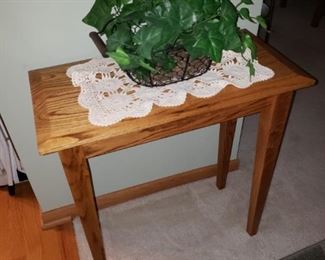 Mission style foyer table