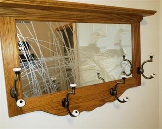 Foyer mirror/coat rack