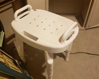 Geriatric shower chair