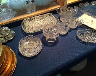 Pretty cut glass pieces for you!