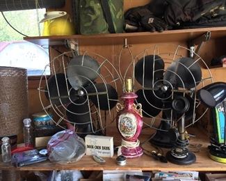 Great vintage fans, Lamps, Antique Phone and much more!