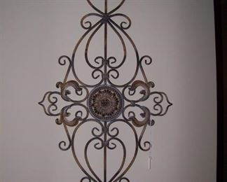 One of many iron wall sconces