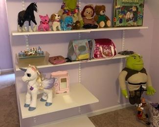 Shelving and toys