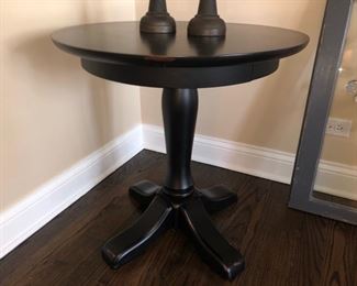 Round wood occasional table