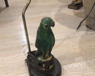 Antique Parrot Lamp 