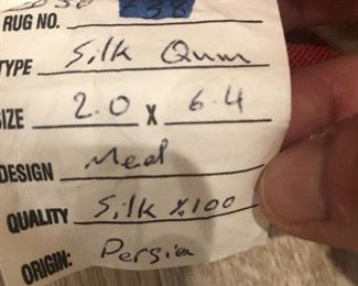 Persian Silk Rug qum