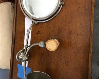 Vintage Shaving mirror set up