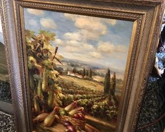 Purchased at Pierre Deux - Large Harvest Painting